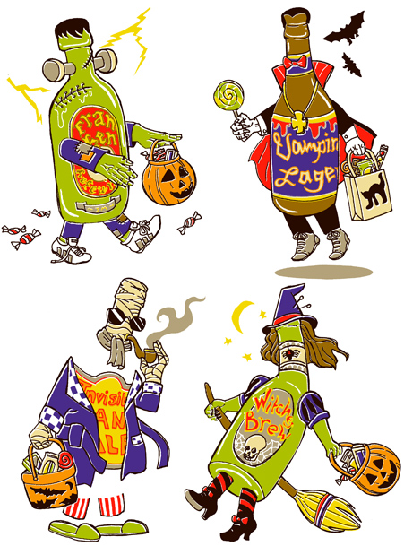 Halloween, autumn craft brews